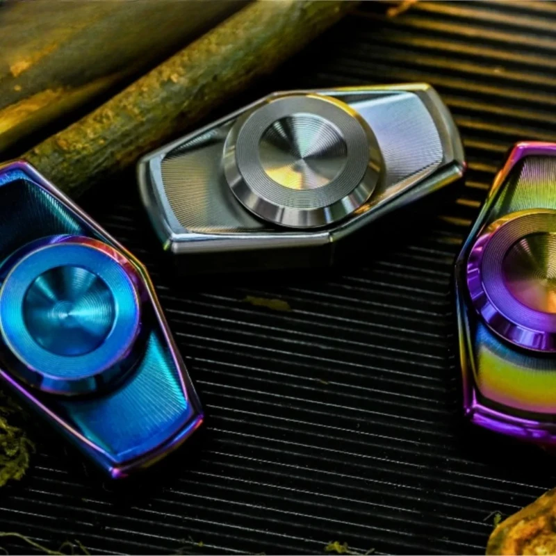 HeEDC Studio Qingzhou Hand Spinner Finger Toys Office Desk Accessories Metal Fidget Toy