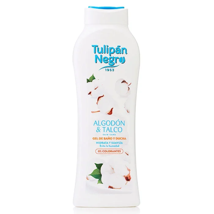 Black tulip cotton and talc bath gel 650 ml