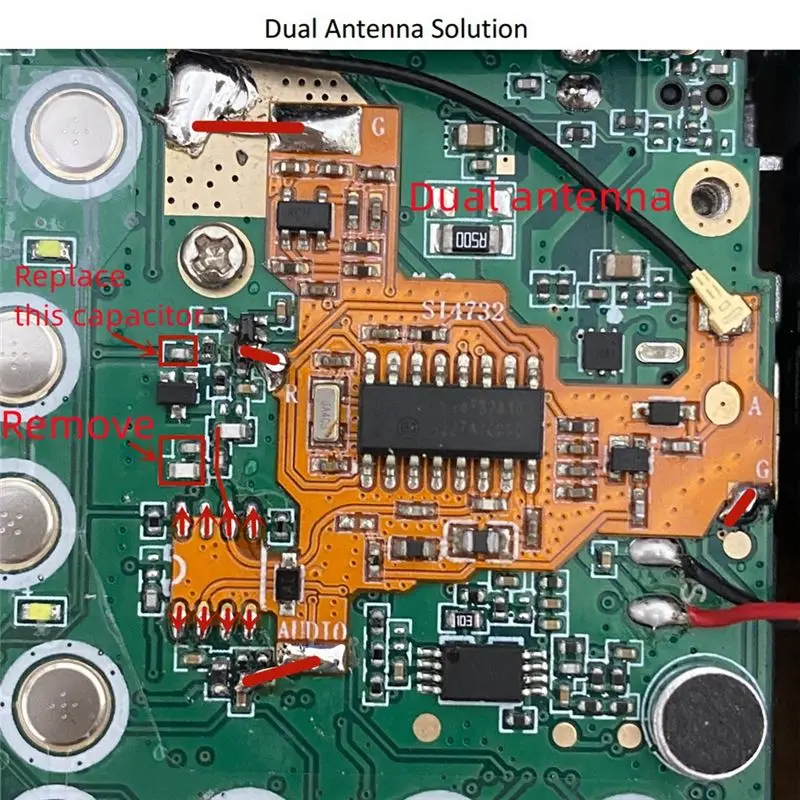 AED7-SI4732 Modification Module FPC PLUS Module With 2M Chip For Quansheng UV-K5 UV-K6 Shortwave Full-Band Reception