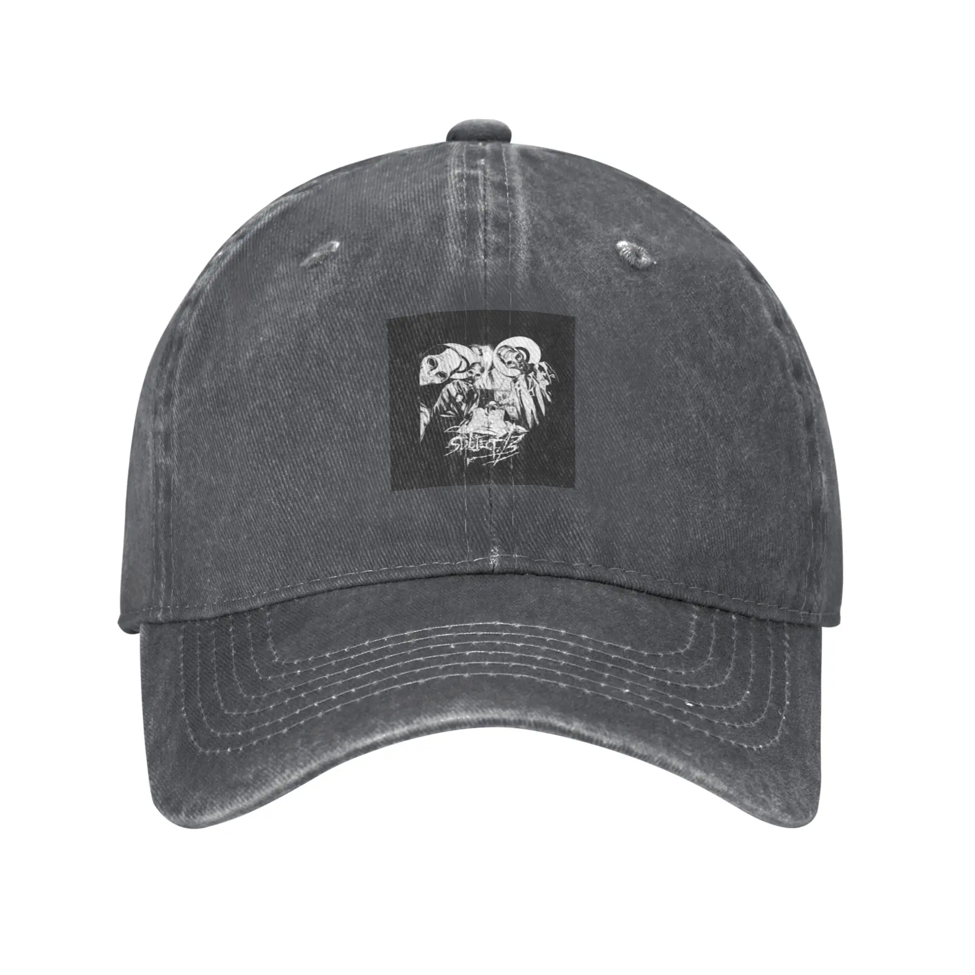 Fashion Subject13 First encounter album art (Blackwhite) Chiffon Top baseball cap  Hat Summer Woman Cap
