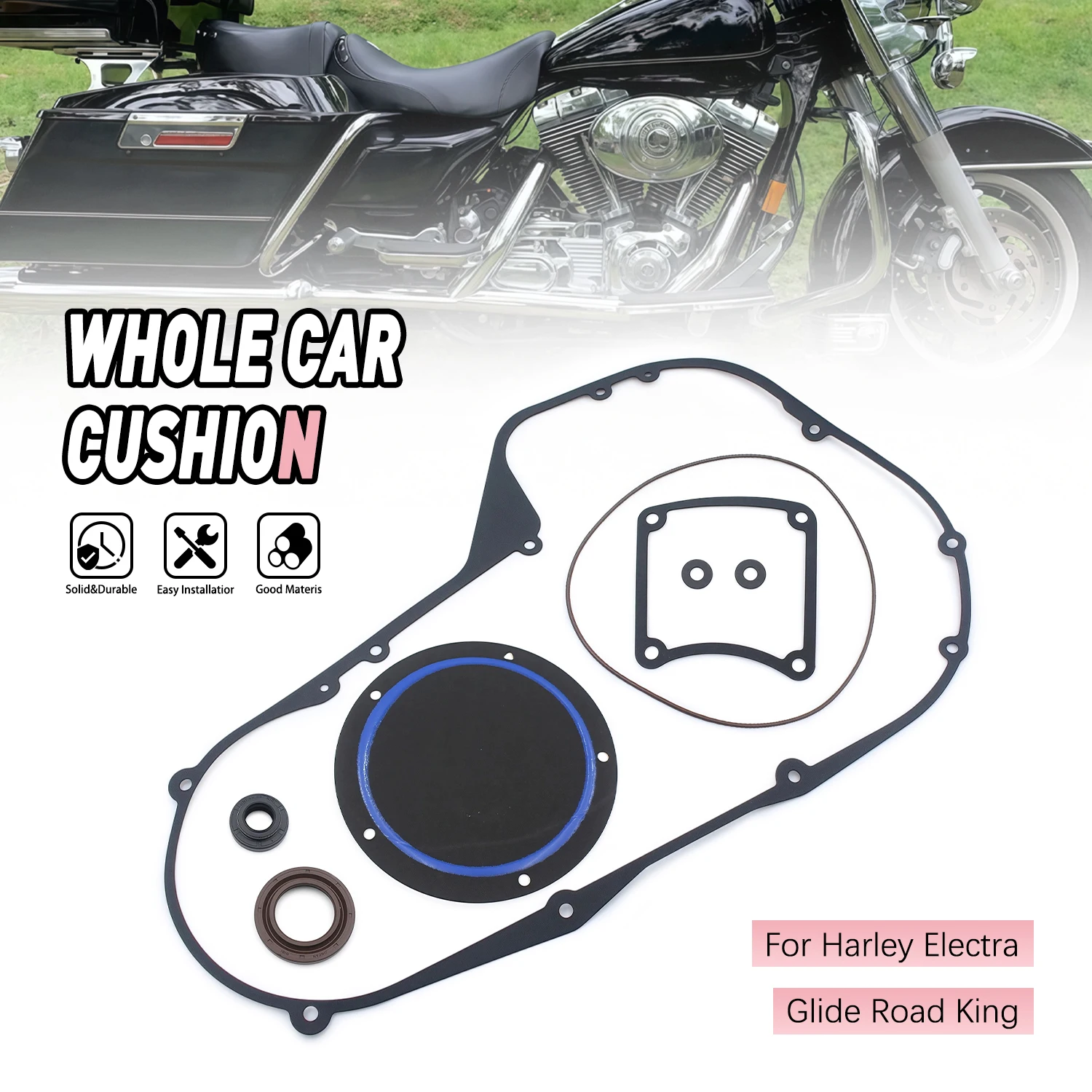 

Motorcycle For Harley FLH/T Twin Cam Bagger Touring models Street Glide Electra Road Glide King Clutch Primary Cover Gasket Kit