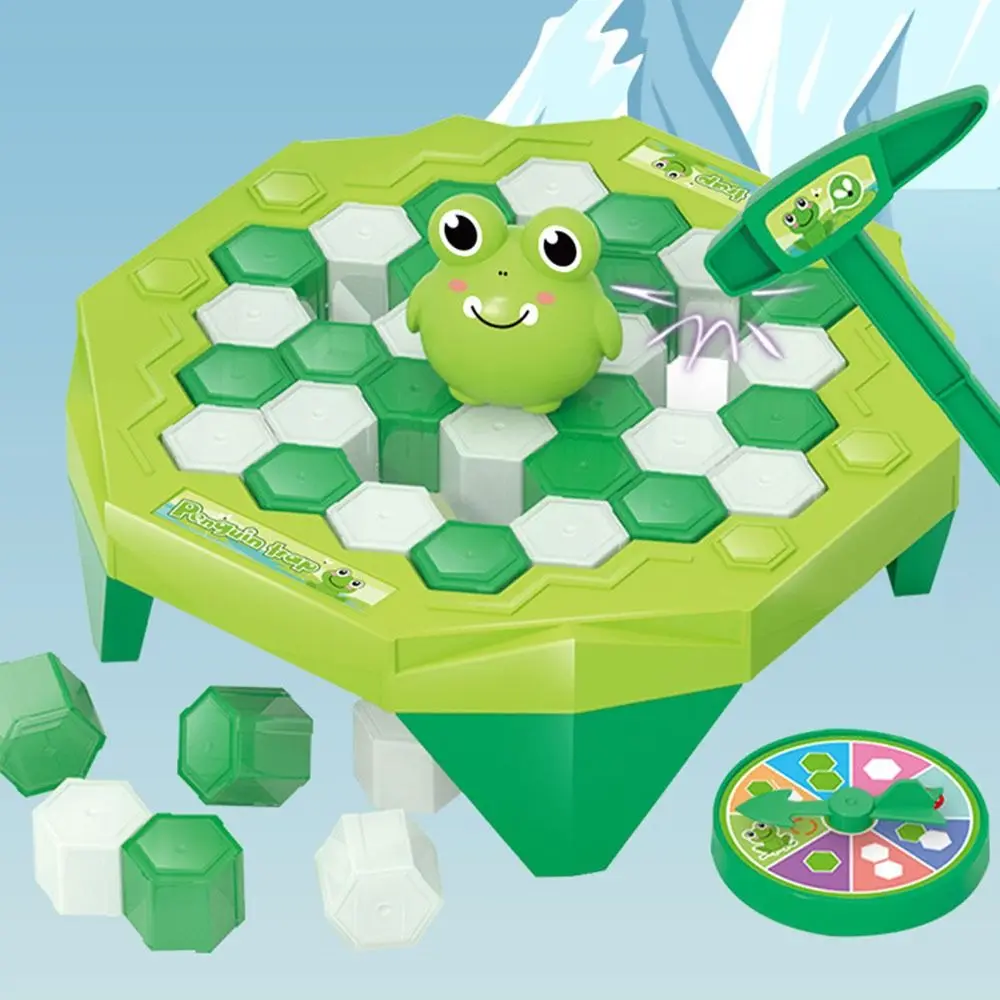 Funny Plastic Ice Breaking Game Toy Frog Duck Animals Block Board Game Decompression