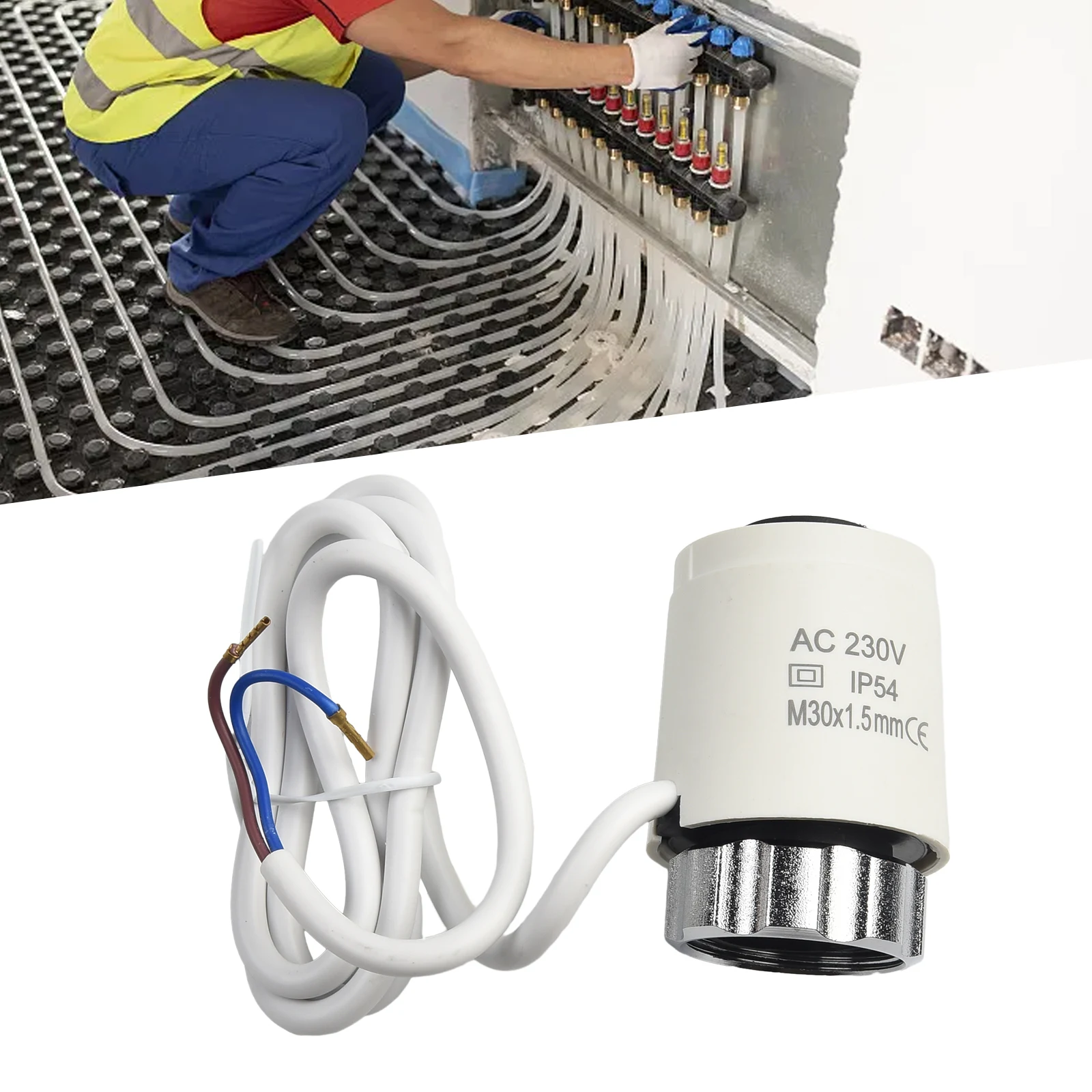 Actuatoren Verwarmingsactuator Voor Elektrische Verwarming Vloerverwarming Pc Witte Vloerverwarming Actuator Home Improvement Praktisch