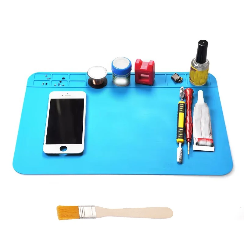 

Watch Repair Pad Silicone Waterproof Motherboard Electronic Equipment Repair Board Multi Component Placement Heat Insulation Pad