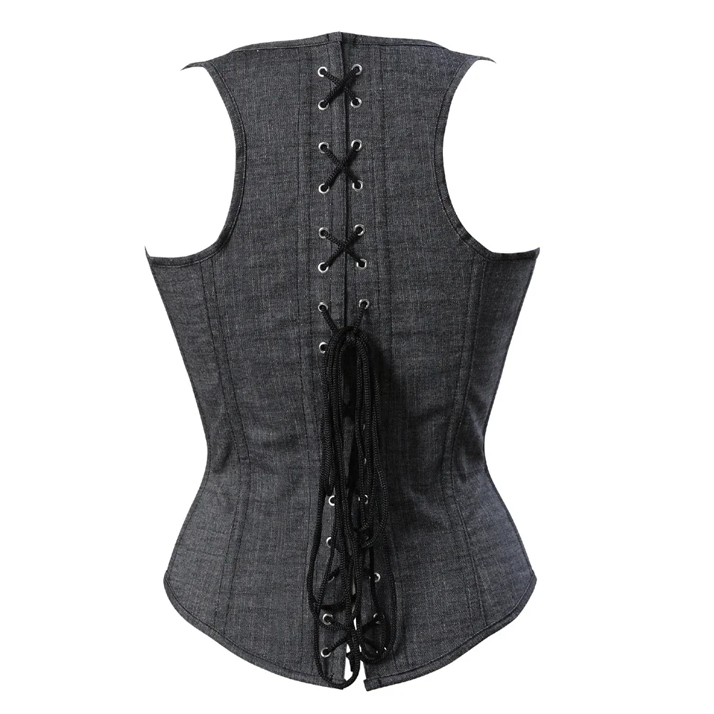 Gilet corsetto sottoseno con cinghie Lingerie gotica Body Shaper Vita Trainer Top bustier da donna sexy Taglie forti