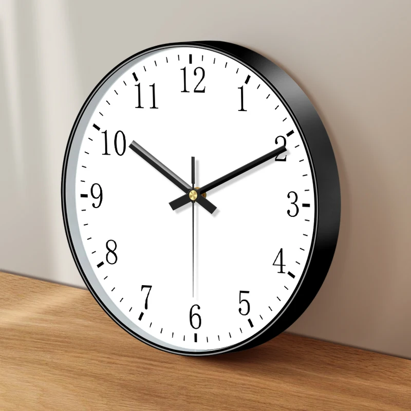 Minimalistische Quarz-Wanduhr, einfarbiges Glas-Zifferblatt, geräuschlose Uhr, modern, für Wohnzimmer, Schlafzimmer, Büro, elegantes Geschenk, 20,3 cm (8 Zoll)