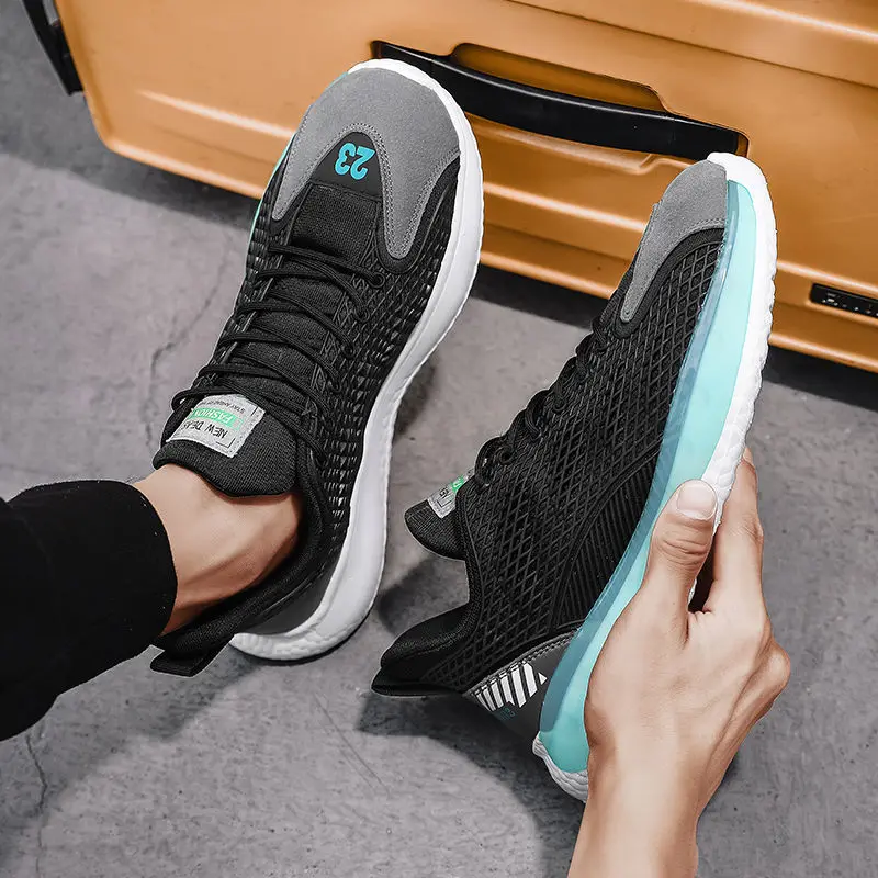Breathable Men Sports Casual Shoes Fashion Air Mesh Light Sneakers Size 39-44