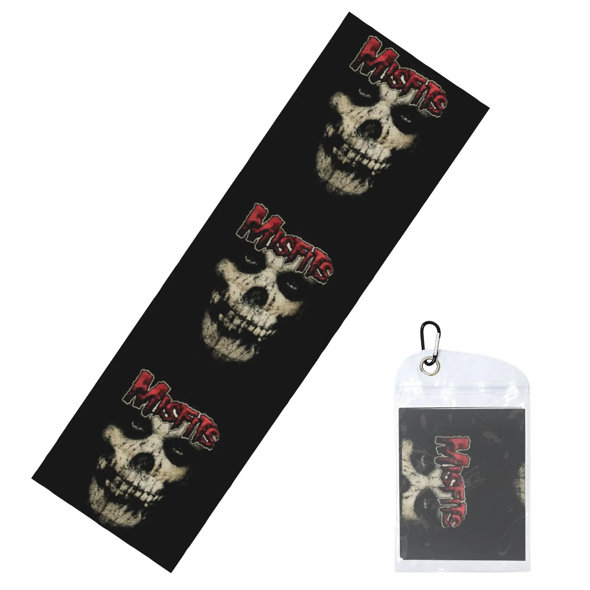 Misfits Horror Punk Rock Band Cold Exercise Towel Yoga And Fitness Running Outdoor Activities Travelling Swimming Camping Towels