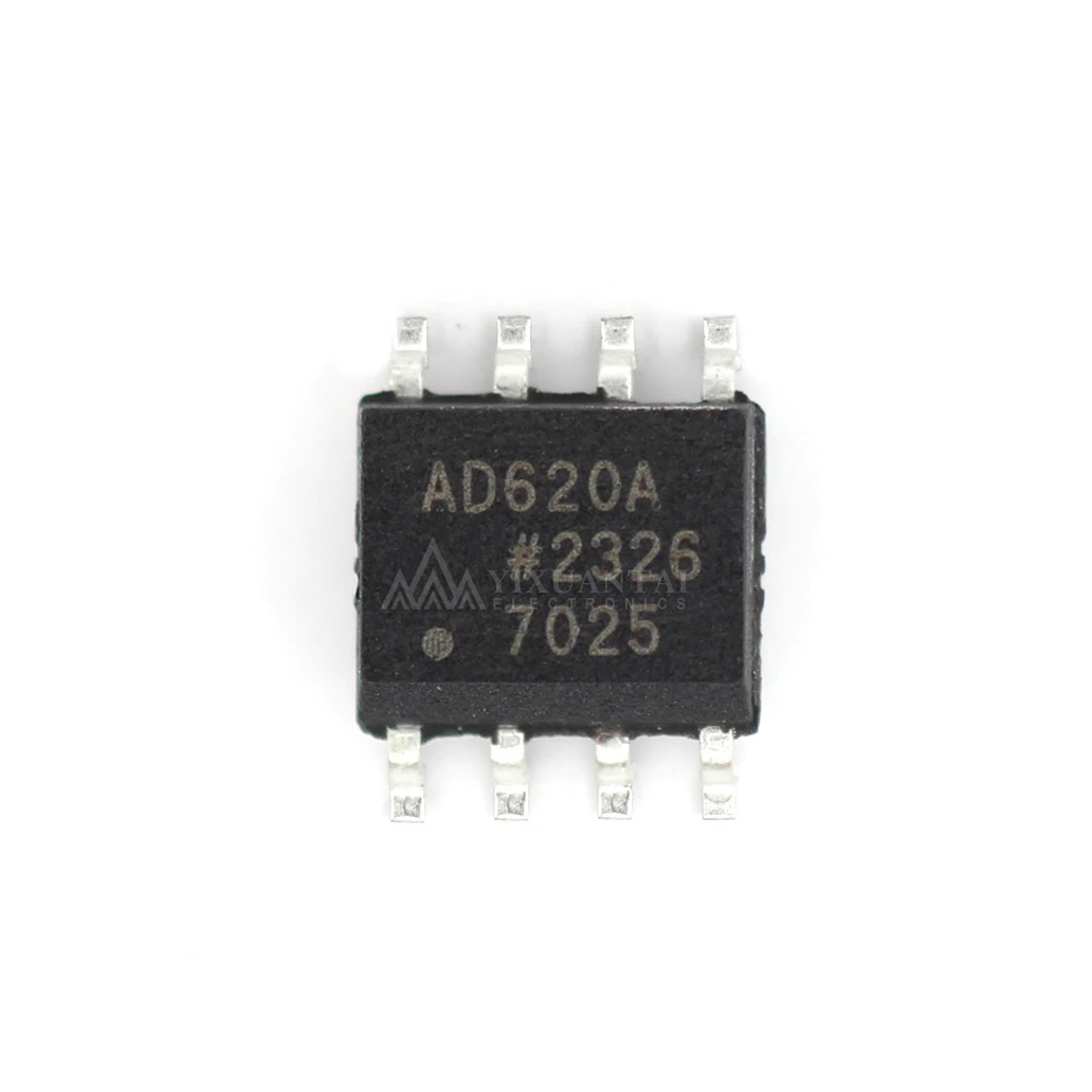 10pcs SOP8 SMD AD620ARZ AD620A AD620 INST Amp Single ±18V 8-Pin SOIC N T/R