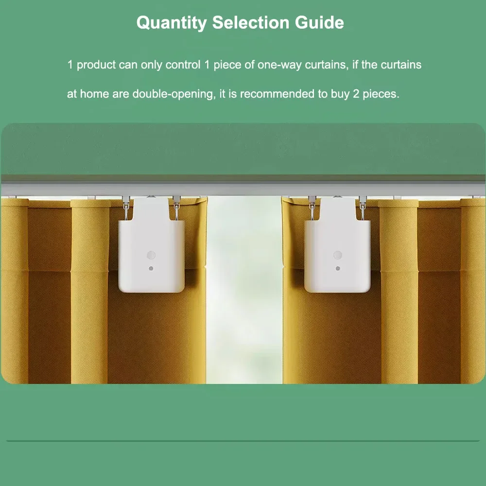Xiaomi Curtain Companion สําหรับ U-Shaped I-Shaped Track Roman Pole การควบคุมการเชื่อมโยงอัจฉริยะต้องการใช้กับ Bluetooth Mesh Gateway