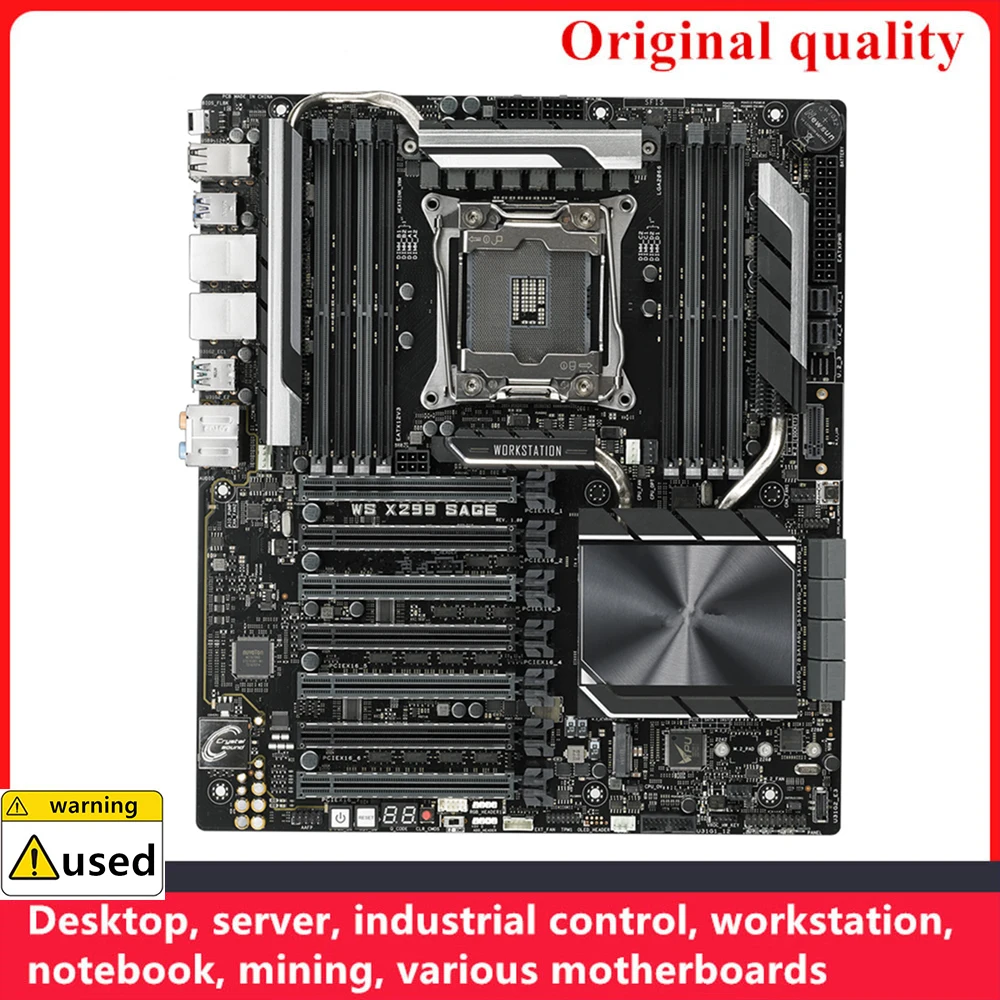 

For WS X299 SAGE Motherboards LGA 2066 DDR4 ATX For Intel X299 Overclocking Desktop Mainboard SATA III USB3.0