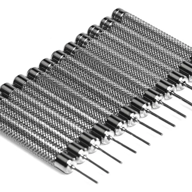 20 pièces/ensemble broche poinçon métal montre à main outils de réparation broche poinçon enlever ajuster montre outil 0.8mm Bracelet broche lien dissolvant horloger