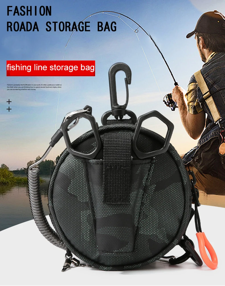 Taktische Molle Tasche Angelschnur Hängen Tasche mit Köder Zangen Halter Mini Brieftasche Karte Schlüssel Pack Camping Wanderung Jagd Geldbörse – Detail 2