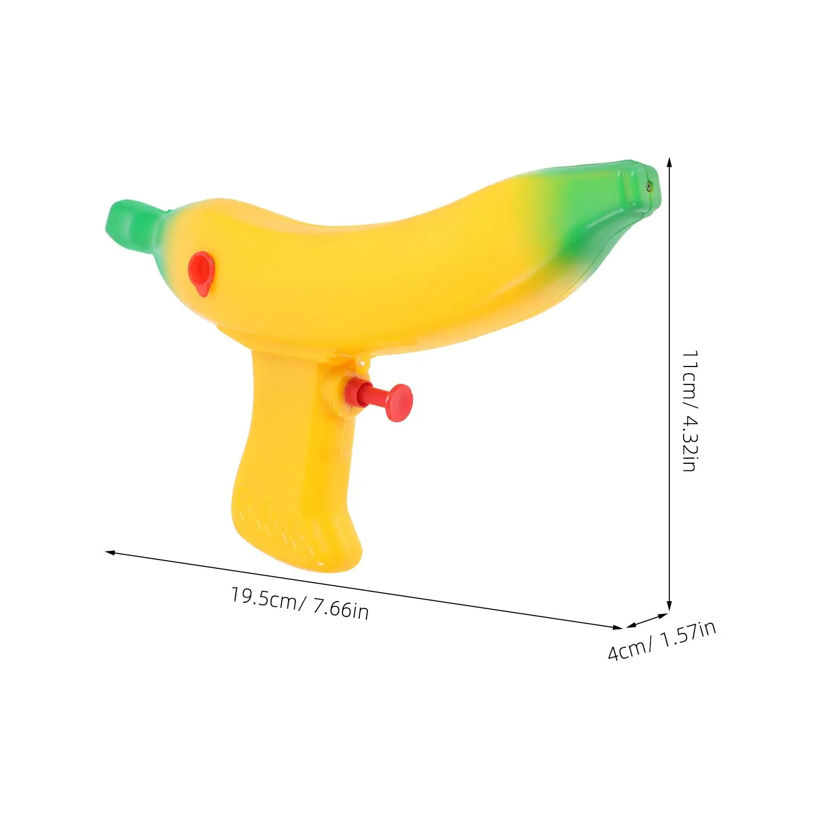 3-delig geel water kinderspeelgoed Soaker absorberen herbruikbaar speelgoed banaanvorm cartoon
