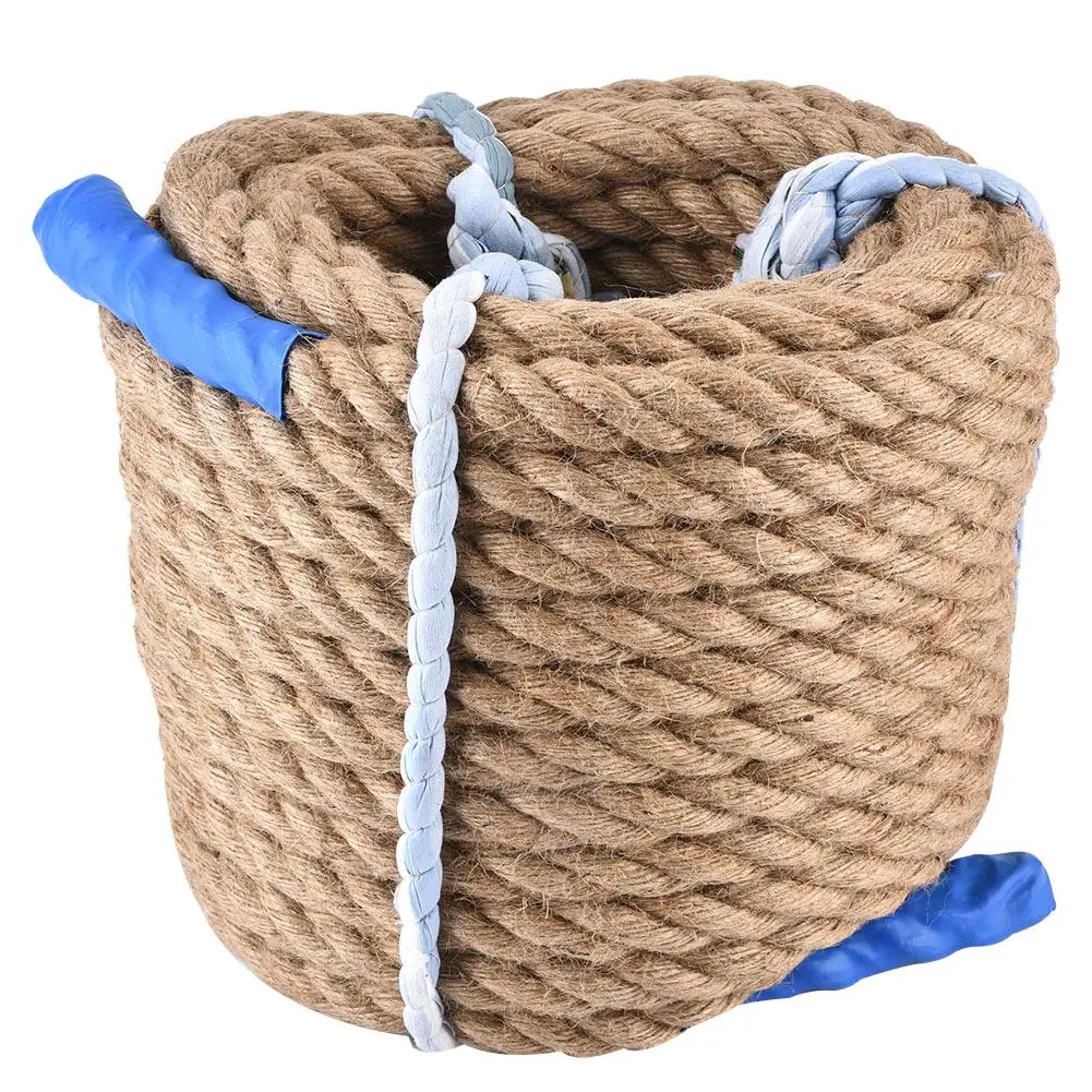 Durable Jute Rope for Outdoor Sports, Climbing, Tug of War & Bundling - Heavy-Duty Twine