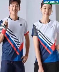 Yonex-Maillots de badminton pour hommes et femmes, maillots de sport à séchage rapide, anti-transpiration, anti-odeur, respirants, couples