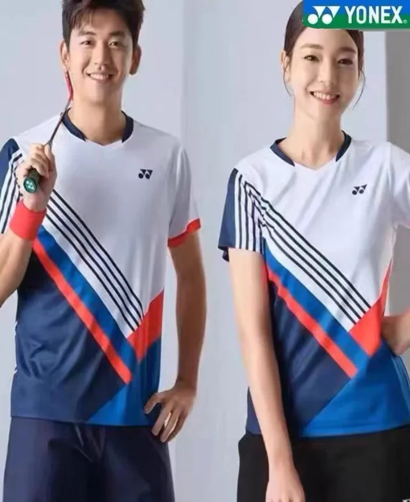 Yonex 남녀공용 배드민턴 유니폼, 빠른 건조 스포츠 저지, 땀 흡수, 냄새 방지, 통기성 