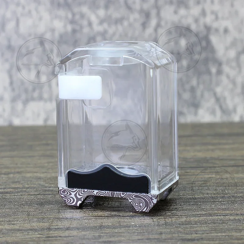 Wolfcoolvape Monarchy S Bo Style Boro Tank لـ BB Billet Box Mod AIO Kit 316SS + PCTG خزان رذاذ Vape الشفاف #6