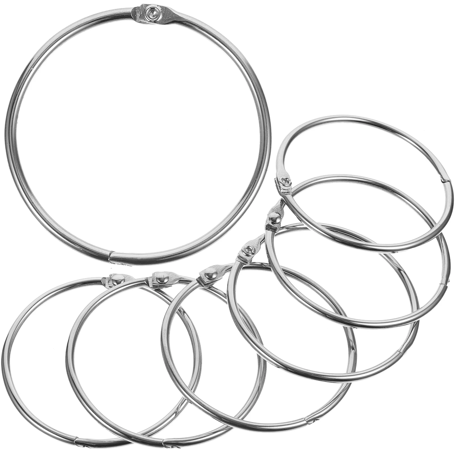 24 قطعة خطافات حمام حلقات ستارة دش معدنية تصميم دائري لقضبان دش الحمام حلقات خطاف الستارة