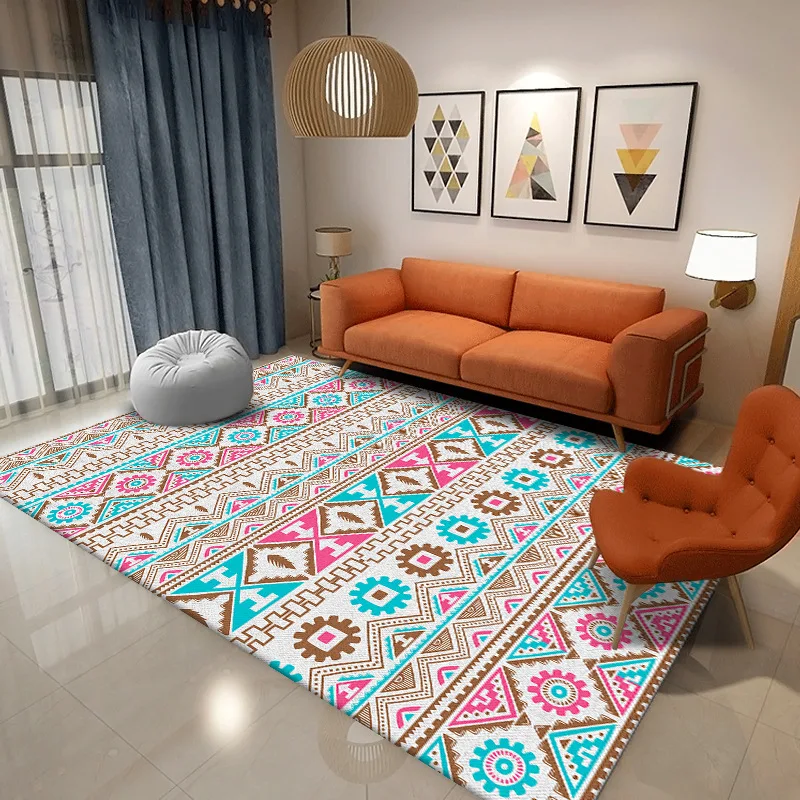 Retro Bohemian Carpet for Living Room Morocco Abstract Large Area Rug Home Decoration Pastoral Ethnic Style Bedroom Mat Ковер