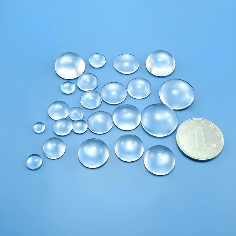 

5PC Optical Glass 6-30MM Plano Convex Lens LED Optics Condenser Glass Lenses for Projector Camera Optical Instrument