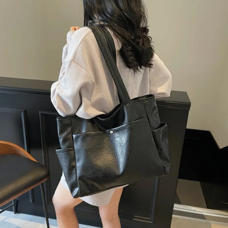 

Женская сумка через плечо, минималистичный дизайн для работы, путешествий, поездок на работу, стильная, портативная, для повседневного использования, с ощущением премиум-класса