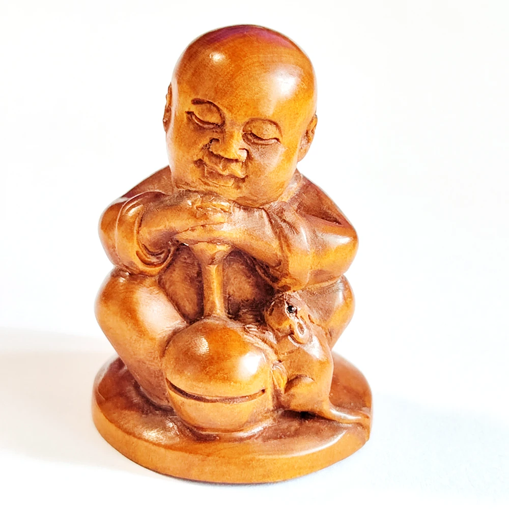 

Y8682 - 2 "Статуэтка Netsuke из ящика ручной работы-мышь и мальчик-монах