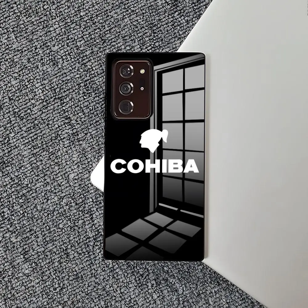 Cohiba Habanos Cigar pattern Phone Case hot for Samsung s 24 ultra plus 23 22 21 20 a 34 54 53 note20 m 54 glass cover