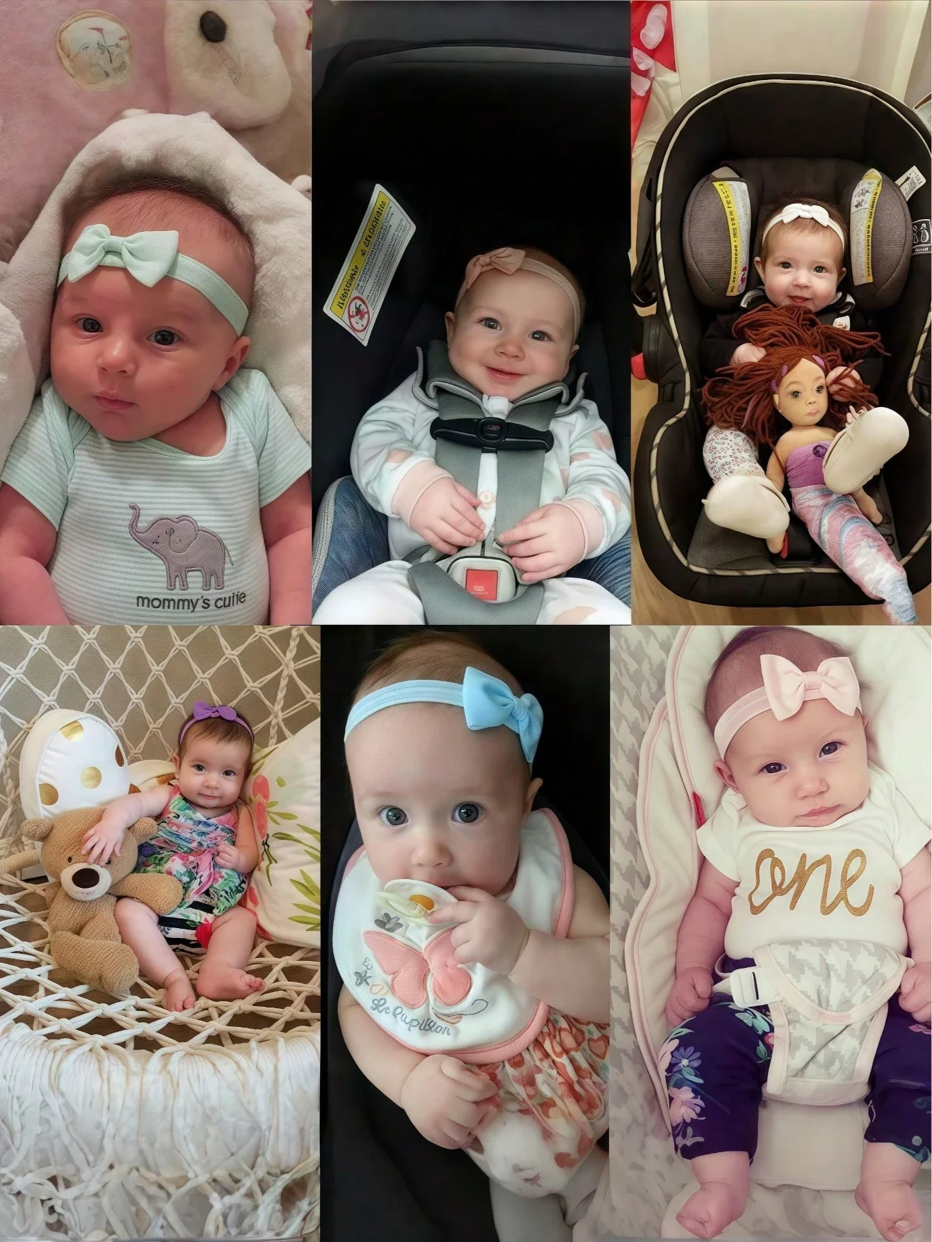 

20pcs Baby Girls' Satin Bow Headbands, Suitable For Infant, Toddler, Child, Newborn, Valentine's Day Gift