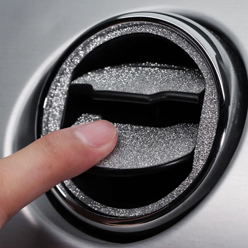 لامعة مشرق طبقة من البولي يوريثان الحراري الداخلية وحدة التحكم منفذ الهواء غطاء الكسوة لفورد موستانج بلينغ ملصق مائي #4