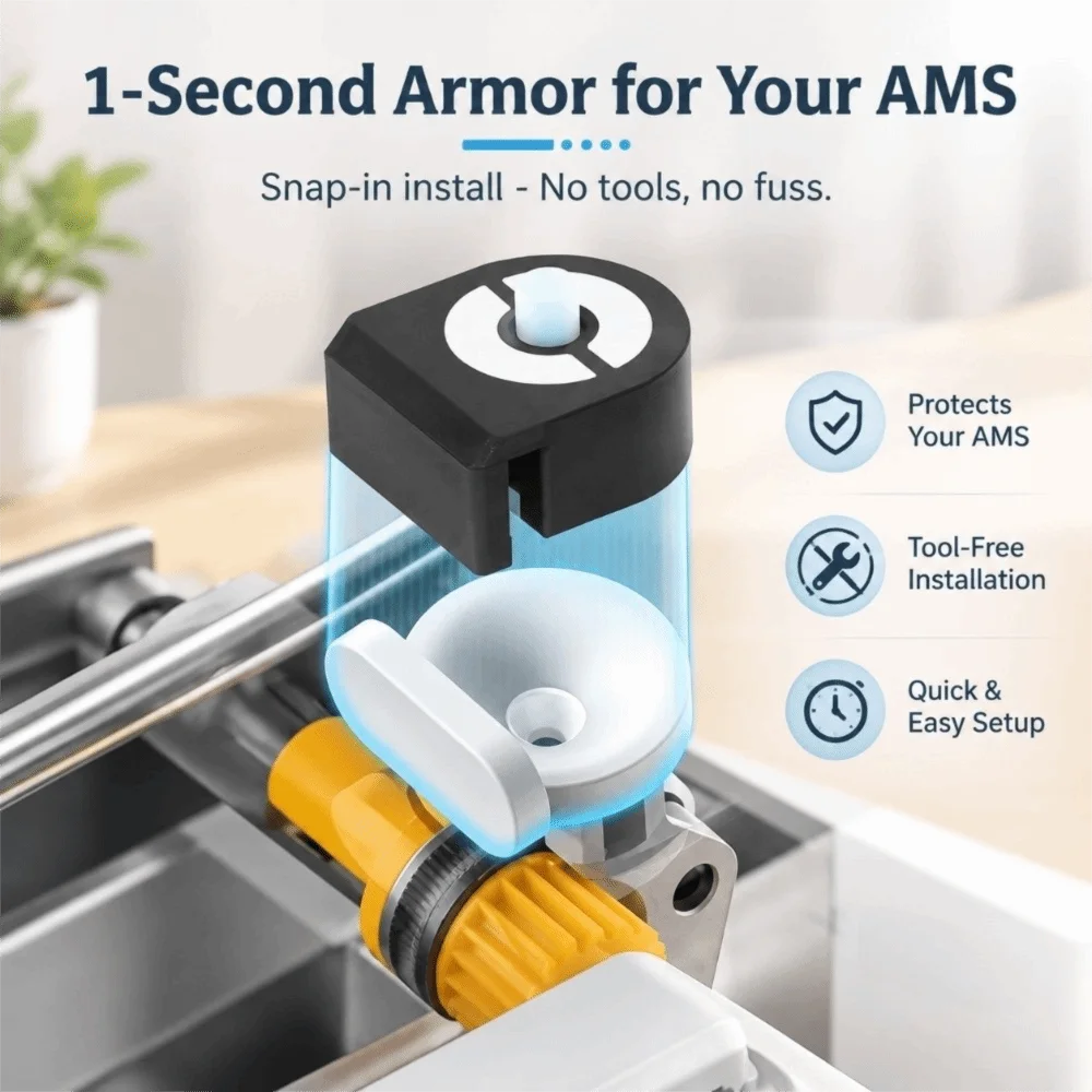 4pcs ABS Material Filament Inlet Guard Snap On Installation High Temperature Resisting Feed Port Protector Upgrade Part