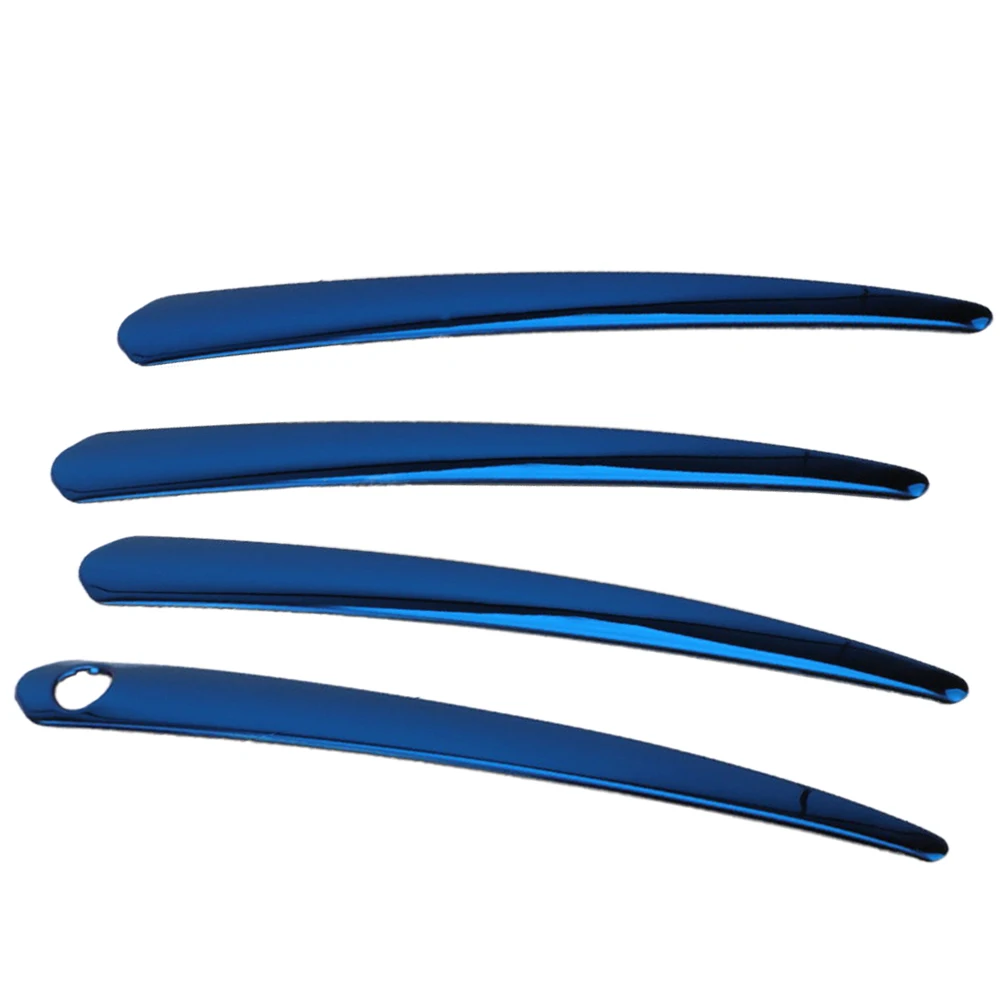 

1 Set Exterior Door Handle Trim Strip Cover Fit for Toyota Highlander RAV4 Hybrid Adventure Prime Blue Titanium