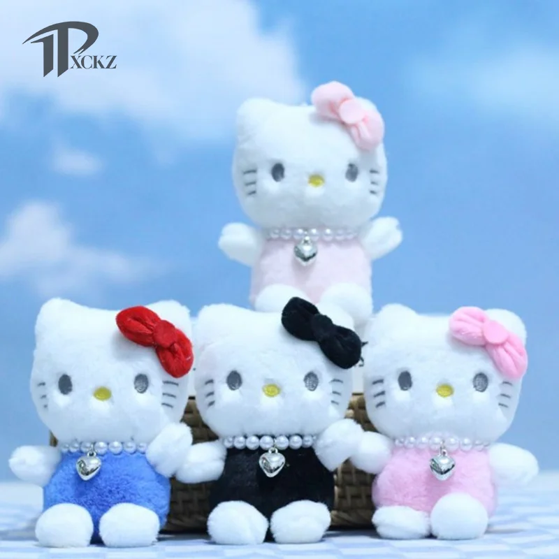 

12 см милый брелок Sanrio с Hello Kitty, несколько цветов, плюшевые подвески, школьная сумка, подвеска, аксессуары, подарок для девочки