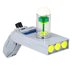 Moc Technical Gun Toys Blocks Cartoon Movie Rick Creative Morty Portal Gun Building Blocks Idea Education Toy For Kid Gift