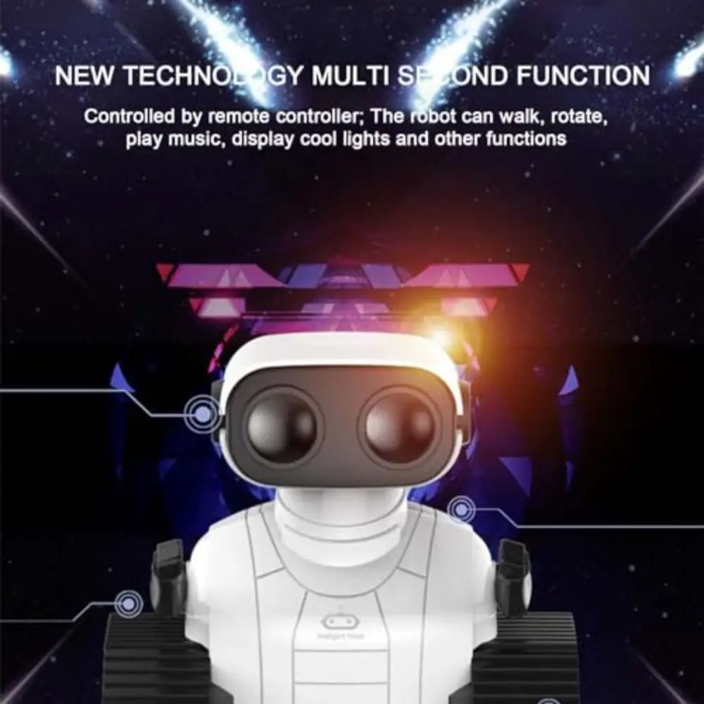 Gesture Control Intelligent Toy Mini RC Robot DIY Dynamic Music Smart Robot Touch Control Programing Education RC Robot Toy Gift