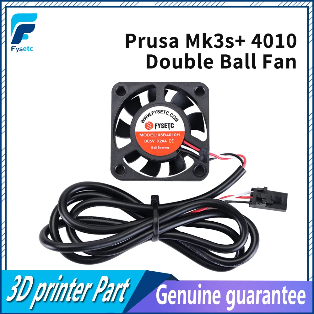 Prusa i3 MK3 MK3S+ Fan 3D Printer Parts 4010 Cooling Fan Ball Bearing Fan 5V 40*40*10 Super Silent Cool Fan Cooler Radiator