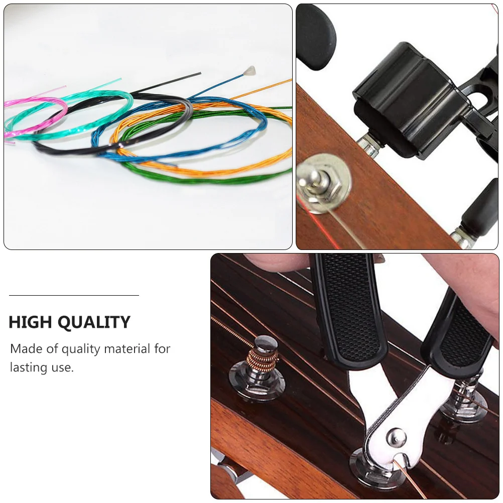 

1Set Guitar Strings Changing Kit Durable Guitar Tool Winder Cutter Pin Puller Maintenance Kit for Basses Mandolins