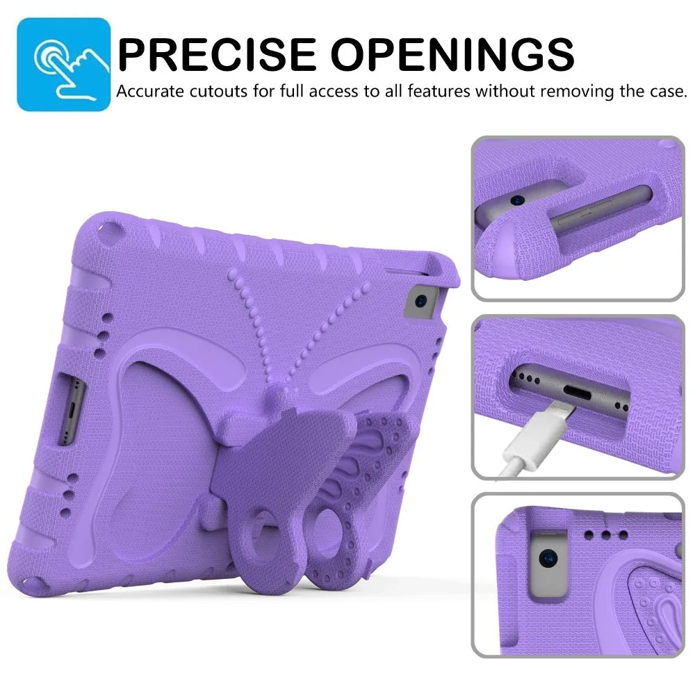 EVA Kids Case for iPad 10.2 7th 8th 9th 10th 11th A16 Shockproof Cover iPad 2021 2020 2019 Stand Cases iPad Air 3 Pro 10.5 Funda