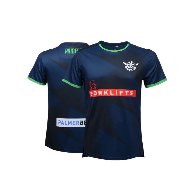 Canberra Raiders 2024 Training Tee Shirt Size Medium Available Navy