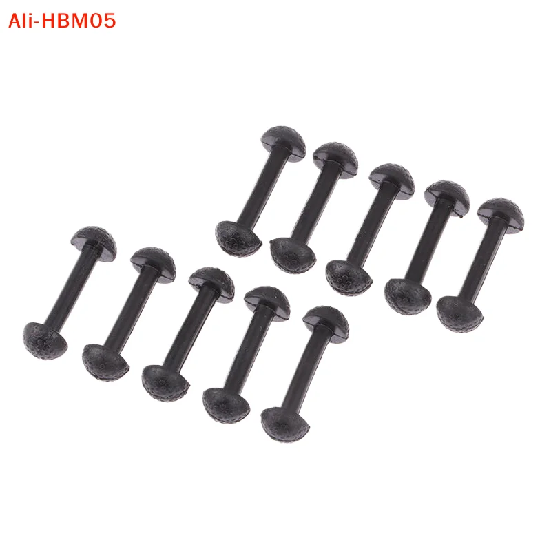 (HB05)10X For Motu Leg Band Vintage Figures Replacement Connectors Clip Black Rubber Leg Band Replacement Connectors