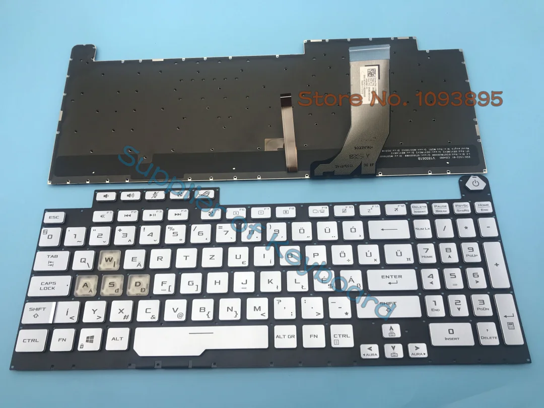 

Original New For ASUS ROG Strix G731GT G731GU G731GV G731GW Laptop Hungarian Keyboard Blue Backlit