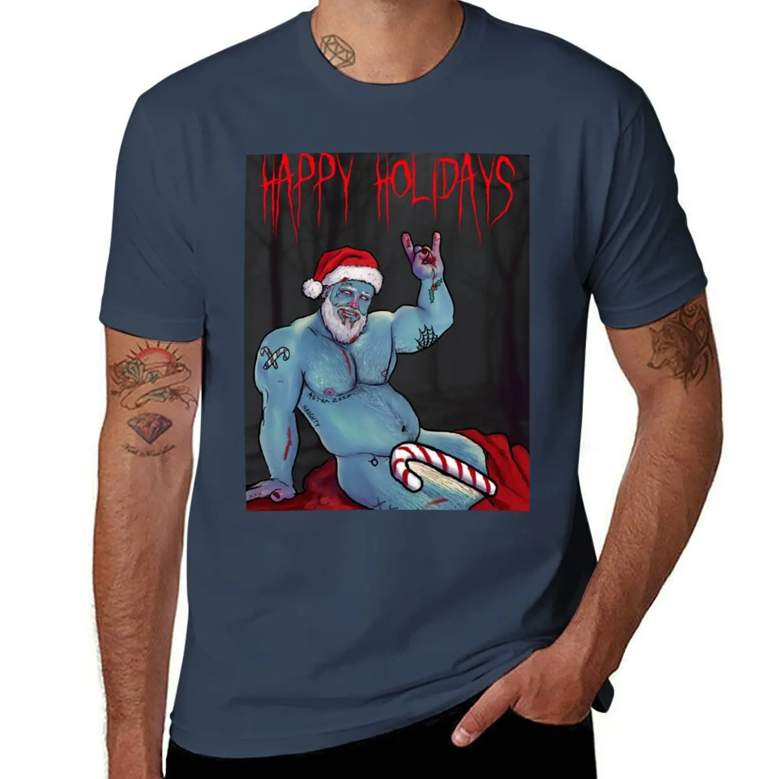 Camiseta Gay Monster Xmas-Astra Zero, Camiseta de algodón negra lisa para hombre, camisetas divertidas, camiseta de algodón para hombre