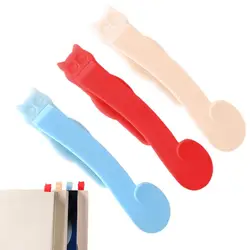 3pcs Automatic Book Marks Silicone Reading Automatic Bookmarks Cute Book Page Markers Book Clip Bookmark Buckle for Readers