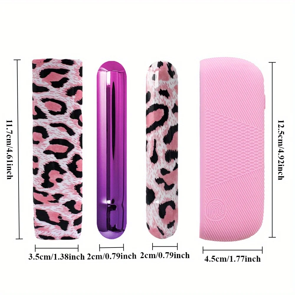 4 قطعة/الوحدة قطعة واحدة قذيفة + سيليكون + 2 غطاء جانبي ليوبارد طباعة ل ICOS Ilum a + ONE الغطاء الواقي #4