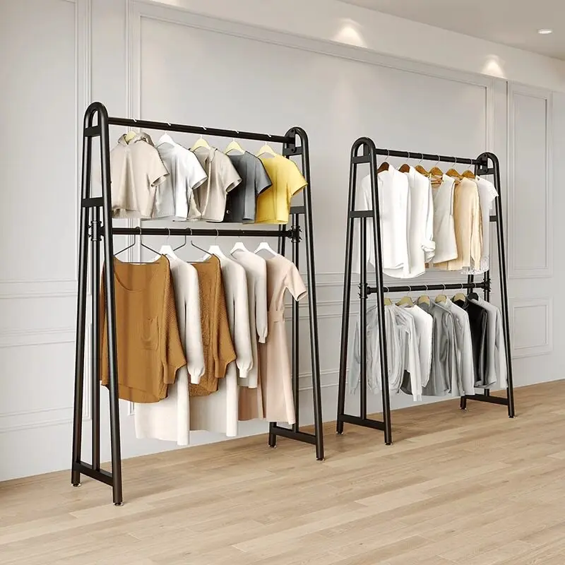 display rack Floor-to-ceiling shelf Clothing store Hanging hanger Women's clothing store Nakajima suit thickened adjustment