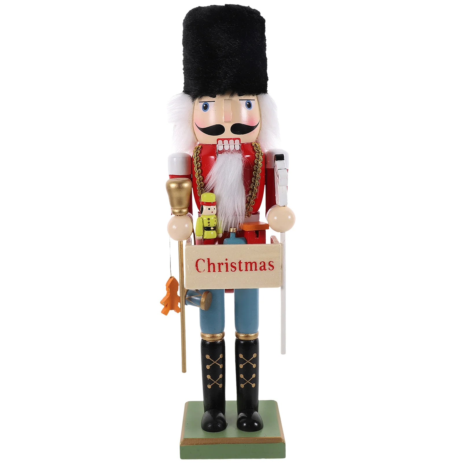 

Christmas Nutcracker Decorations Ornaments Craft Desktop Small Figures Traditional Plush Xmas Nutcrackers Man Holiday Indoor