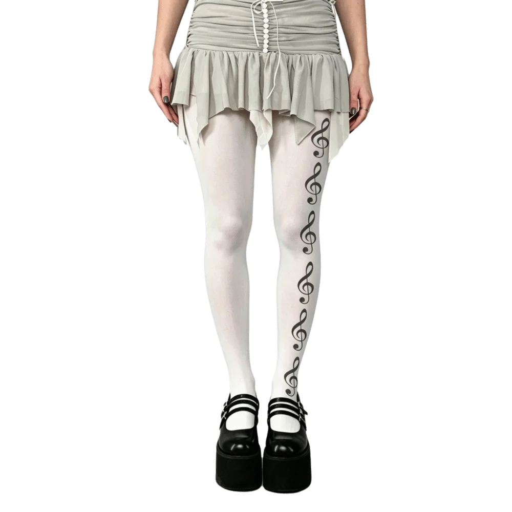 Y2K Velvet Pantyhose Medium Thickness Plus size Women Printed Tights All Seasons Footed Design Footed Tights