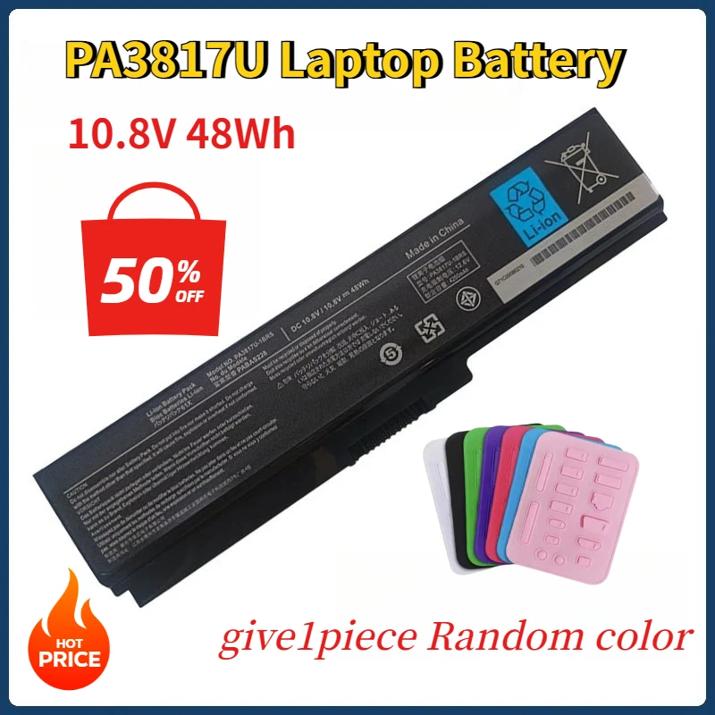 

10.8V 4200mAh Laptop Battery for Toshiba PA3817U PA3635U-1BRM PABAS229 PA3638U-1BAP PA3635U-1BAM L730 L700 L600 L630D L750 C 600