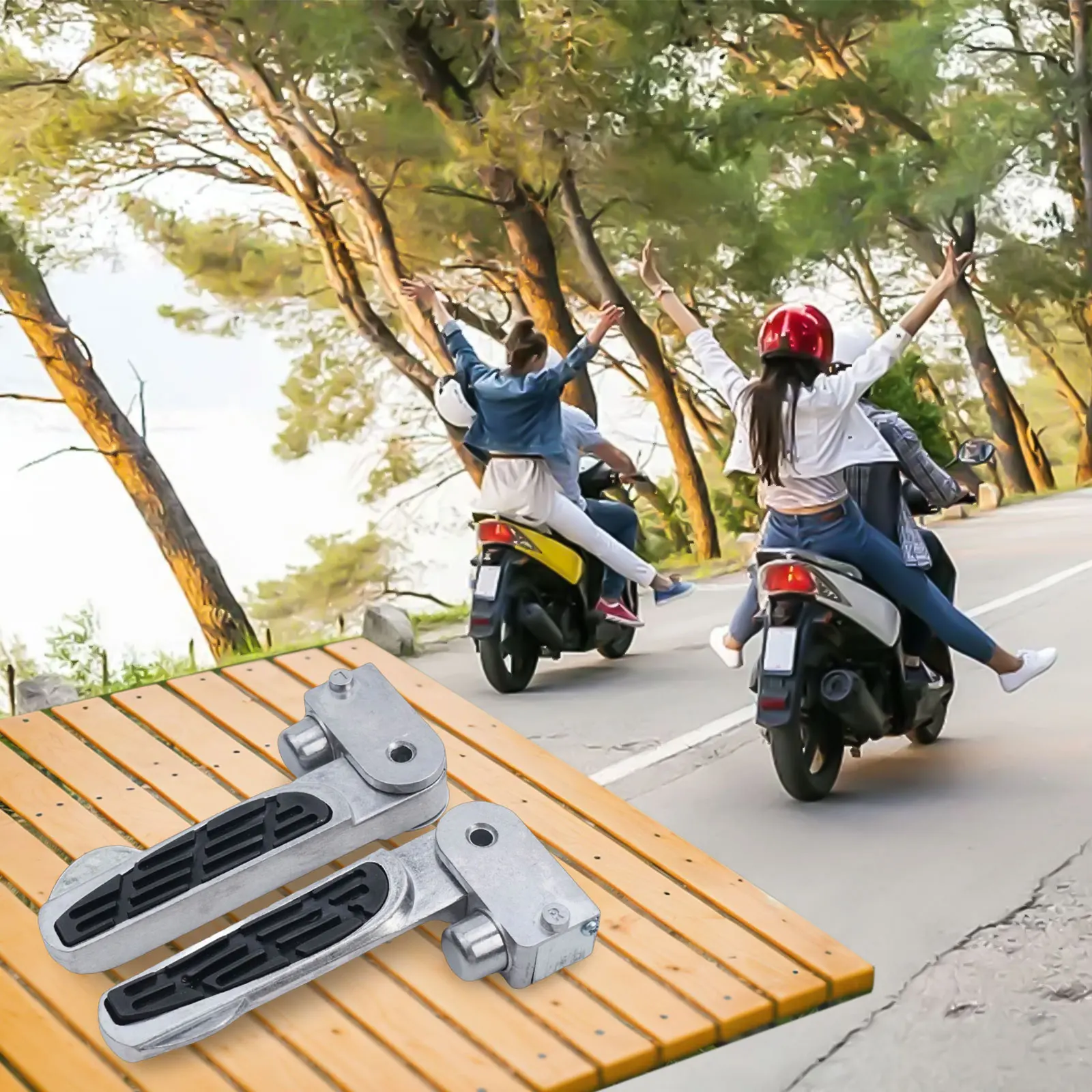 1 пара педалей для электрического велосипеда, педаль для электровелосипеда, складная педаль для велосипеда, хорошая совместимость, поддержка электрического велосипеда, противоскользящая конструкция, 15 см