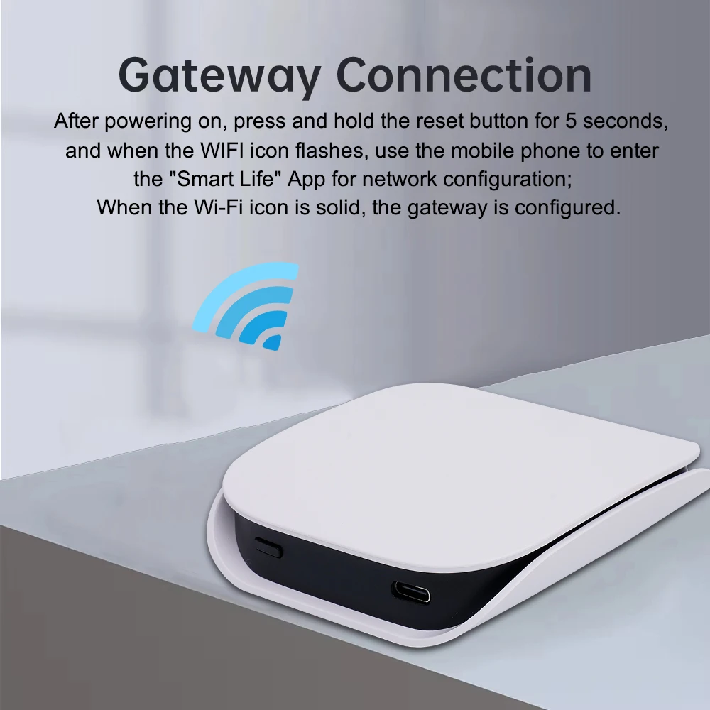 Tuya Zigbee 3.0 Gateway Hub Smart Home Bridge Wireless Smart Life APP Remote Control Automation Device Works with Alexa Google